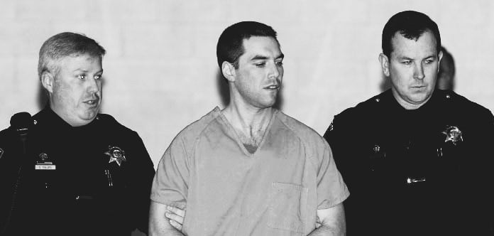 Scott Peterson escorted from jail in California - March 17, 2005